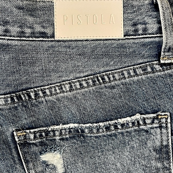 Anthropologie Pistola High Rise Distressed Boyfriend Jeans Sz. 27 - Picture 7 of 9